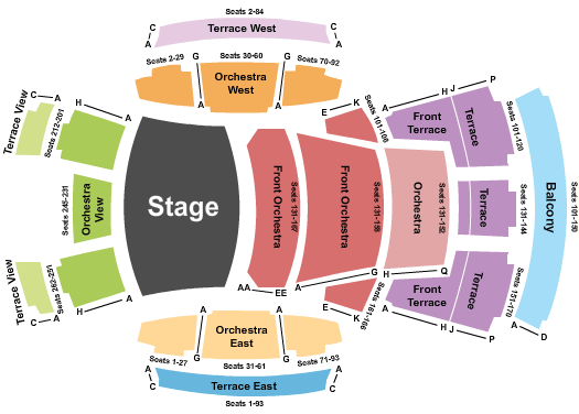 Walt Disney Concert Hall Los Angeles Seating Chart